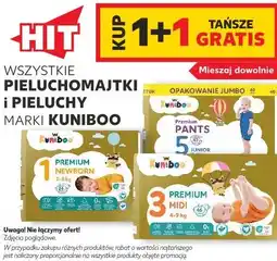 Kaufland Pieluchomajtki i pieluchy Kuniboo oferta
