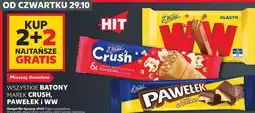 Kaufland Wszystkie batony marek Crush, Pawełek i WW E.Wedel oferta