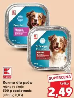 Kaufland K-Classic Karma dla psów różne rodzaje oferta