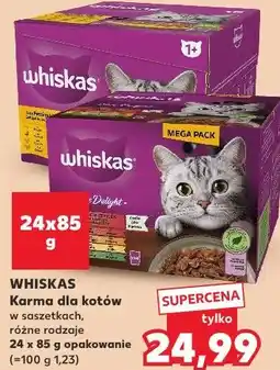 Kaufland Whiskas Karma dla kotów w saszetkach różne rodzaje oferta