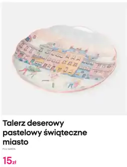 Pepco Talerz deserowy pastelowy świąteczne miasto Pepco oferta