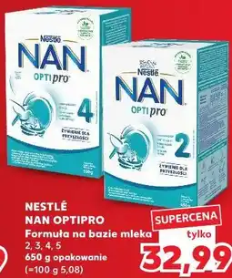 Kaufland Nestlé NAN OPTIPRO Formuła na bazie mleka 2, 3, 4, 5 oferta