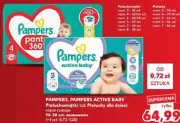 Kaufland Pampers, Pampers Active Baby Pieluchomajtki lub Pieluchy dla dzieci oferta