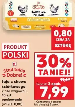 Kaufland Jaja z chowu ściółkowego klasa wagowa L Stąd takie Dobre! oferta