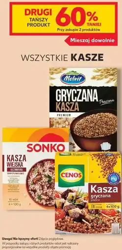Kaufland Wszystkie kasze Melvit, Sonko, Cenos oferta