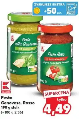 Kaufland K-Classic Pesto Genovese, Rosso oferta