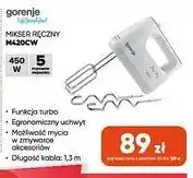 Max Elektro Mikser ręczny Gorenje M420CW oferta