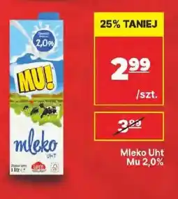 API MARKET Mleko UHT Mu! 2,0% oferta