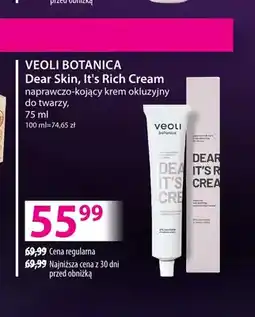 Hebe Naprawczo-kojący krem okluzyjny do twarzy Dear Skin, It's Rich Cream Veoli Botanica oferta