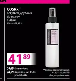 Hebe Oczyszczający tonik do twarzy Cosrx oferta