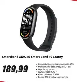 Media Markt Smartband Xiaomi Smart Band 10 czarny oferta