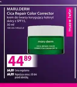 Hebe Krem do twarzy korygujący koloryt skóry z SPF15 Cica Repair Color Corrector Maru.Derm oferta
