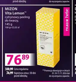 Hebe Cytrynowy peeling do twarzy Vita Lemon Mizon oferta