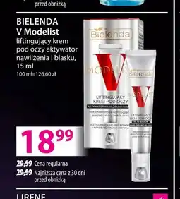 Hebe Liftingujący krem pod oczy aktywator nawilżenia i blasku V Modelist Bielenda oferta