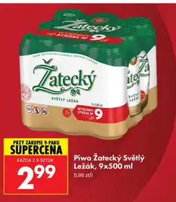 Biedronka Piwo Žatecký Světlý Ležák 9-pak oferta
