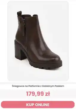 Renee Śniegowce na platformie z ozdobnym paskiem Renee oferta