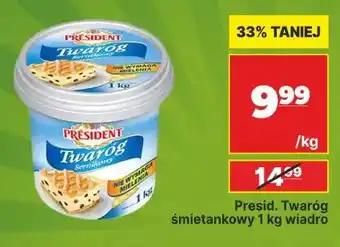 Twaróg śmietankowy wiadro Président