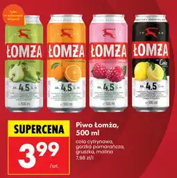 Biedronka Piwo Łomża malina oferta