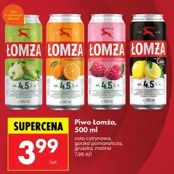 Piwo Łomża malina