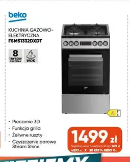 Max Elektro Kuchnia gazowo-elektryczna Beko FSM51332DXDT oferta