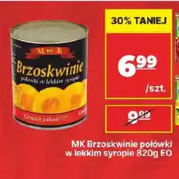 API MARKET Brzoskwinie połówki w lekkim syropie MK oferta