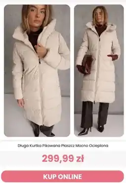 Renee Długa kurtka pikowana płaszcz mocno ocieplona Renee oferta