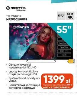 Max Elektro Telewizor MATV002LUV55 Manta oferta