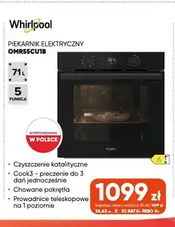 Max Elektro Piekarnik elektryczny OMR55CU1B Whirlpool oferta