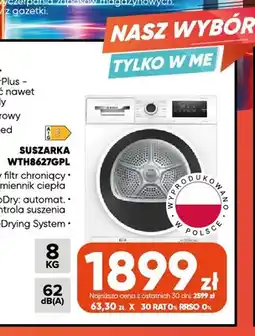 Max Elektro Suszarka WTH8627GPL Bosch oferta