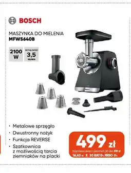 Max Elektro Maszynka do mielenia MFWS640B Bosch oferta