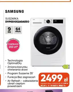 Max Elektro Suszarka DV90DG52A0AEEO Samsung oferta
