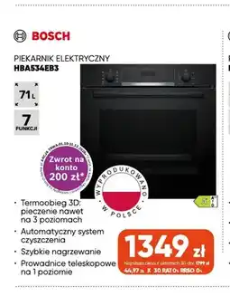 Max Elektro Piekarnik elektryczny HBA534EB3 Bosch oferta