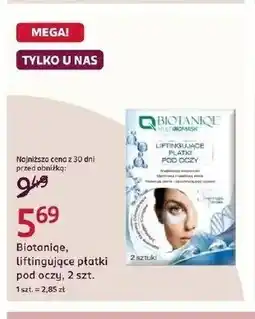 Rossmann Płatki pod oczy Biotaniqe oferta