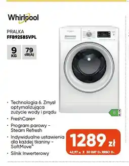Max Elektro Pralka FFB9258SVPL Whirlpool oferta