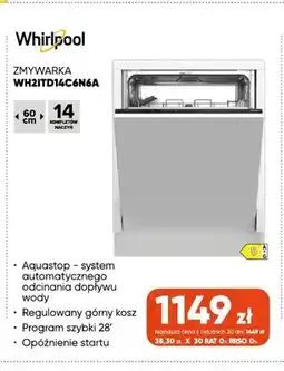 Max Elektro Zmywarka WH2ITD14C6N6A Whirlpool oferta