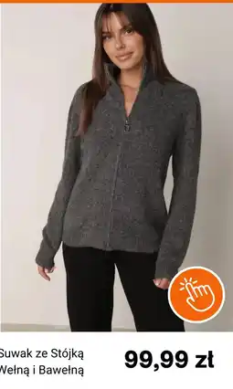 Born2be Suwak ze Stójką Wełną i Bawełną oferta