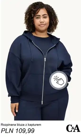 Rozpinana bluza z kapturem C&A