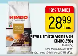 Delikatesy Piotruś Pan Kawa ziarnista Aroma Gold KIMBO oferta