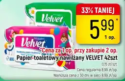 Delikatesy Piotruś Pan Papier toaletowy nawilżany VELVET oferta