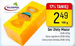 Delikatesy Piotruś Pan Ser Złoty Mazur oferta