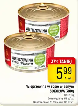 Delikatesy Piotruś Pan Wieprzowina w sosie własnym SOKOŁÓW oferta