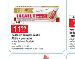 E.Leclerc Pasta do zębów Lacalut Aktiv + pomadka oferta
