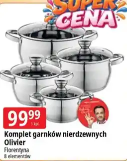 E.Leclerc Komplet garnków nierzewnych Olivier Florentyna oferta