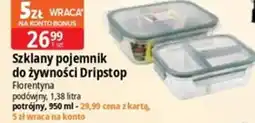 E.Leclerc Szklany pojemnik do żywności Dripstop Florentyna oferta
