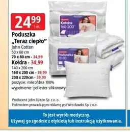 E.Leclerc Poduszka "Teraz ciepło" John Cotton oferta