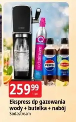 E.Leclerc Ekspress dp gazowania wody + butelka + nabój Sodastream oferta