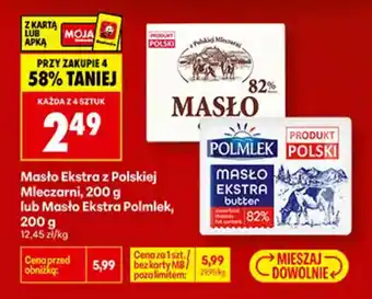 Masło Ekstra z Polskiej Mleczarni lub Masło Ekstra Polmlek