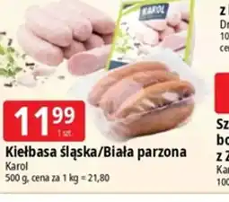 E.Leclerc Kielbasa Śląska Biała parzona Karol oferta