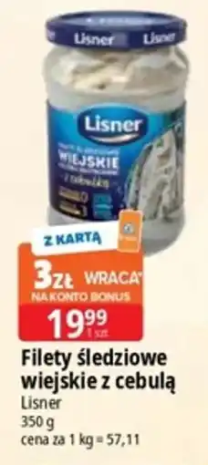 E.Leclerc Filety śledziowe wiejskie z cebulą Lisner oferta