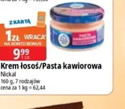 E.Leclerc Krem łosoś/Pasta kawiorowa Nickal oferta